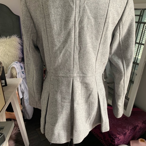 Michael Kors grey wool pea coat size M - Picture 4 of 6
